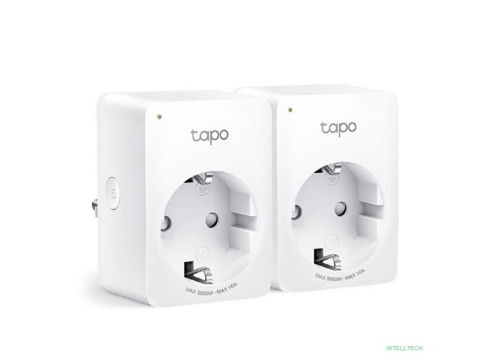 TP-Link Tapo P110(2-pack) Умная мини Wi-Fi розетка с мониторингом энергопотребления, 2 шт.