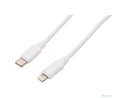 Filum Кабель USB 2.0, 1.8 м., белый, 3 А, разъемы: USB Type С male - Lightning male, пакет.[FL-C-U2-CM-LM-1.8M-W](894186)