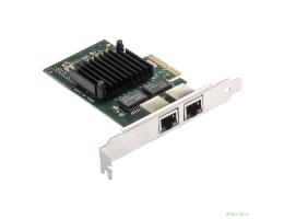 Exegate EX292506RUS Сетевой адаптер ExeGate EXE-I350-T2V2 (PCI-E x4 v2.1, порты 2xRJ45 (медные), 10/100/1000Mbps, Gigabit NIC Intel Chipset NHI350AM2)
