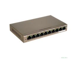 Поврежденная упаковка TENDA TEF1110P-8-102W Коммутатор настольный 8-Ports 10/100 Base-TX + 2-Ports 10/100/1000 Base-TX 8-Ports PoE(PoE бюджет 99W)