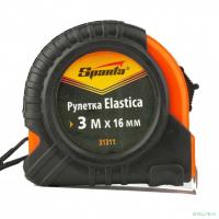 SPARTA Рулетка Elastica, 3 м х 16 мм, обрезиненный корпус [31311]