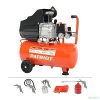 PATRIOT EURO 24-240K Компрессор [525306366] { 240 л/мин, 8 бар, 1500 Вт, 24 л, быстросъемный 1/4