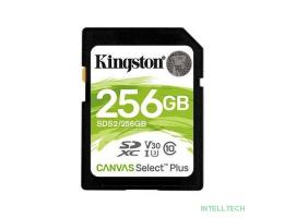 SecureDigital 256Gb Kingston SDS2/256GB {SDXC Class 10 UHS-I U3 Canvas Select Plus}