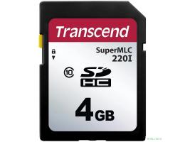 Промышленная карта памяти SecureDigital 4GB Transcend 220I, SLC mode MLC, темп. режим от -40? до +85? OEM