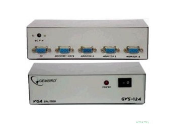 Gembird GVS124  Разветвитель сигнала VGA на 4 монитора (Gembird/Cablexpert)