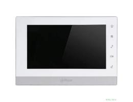 DAHUA DHI-VTH1550CH-S2 Монитор видеодомофона IP 7 дюймовый,  белый, ёмкостной сенсорный экран, поддержка карты памяти Micro SD до 32Гб, питание DC 12В