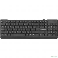 Defender Клавиатура Element HB-190 USB RU [45191] {Проводная,черный,полноразмерная}