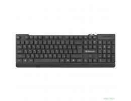 Defender Клавиатура Element HB-190 USB RU [45191] {Проводная,черный,полноразмерная}