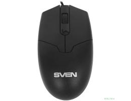 Мышь Sven RX-30 USB чёрная (2+1кл. 1000DPI,  каб. 2м., кор)