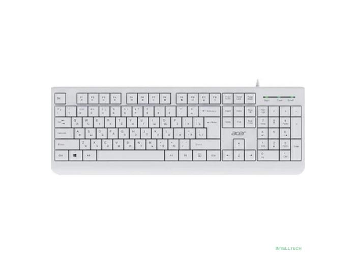 Acer OKW400 white USB Multimedia (ZL.KBDEE.01B) каб.:1.8м Клавиатура проводная 