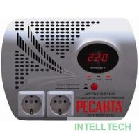 Ресанта АСН-1 000 Н2/1-Ц 63/6/13 Стабилизатор {2 роз, 220В±8%, Габариты 260х200х110, Вес 3,7кг}
