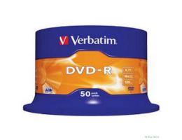 Verbatim  Диски DVD-R  4.7Gb 16-х, 50шт, Cake Box (43548)