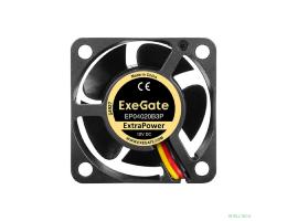 Exegate EX297017RUS Вентилятор 12В DC ExeGate ExtraPower EP04020B3P (40x40x20 мм, 2-Ball (двойной шарикоподшипник), 3pin, 7000RPM, 32dBA)