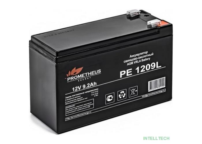 Prometheus Energy PE1209L (12V 9.2Ah) аккумулятор свинцово-кислотный {срок службы 10 лет}