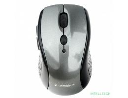 Gembird MUSW-430 {Мышь беспроводная, серый, 2.4ГГц, 5кн+колесо-мышка, 1000/1600/2400 DPI, оптический} 