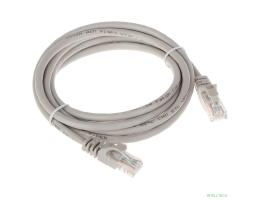 Патч-корд Bion [BPC-U5E101-0.25M] U/UTP, Cat.5e, AWG 26 (7/0,16мм), CCA, многожильный, PVC, 0,25м, серый