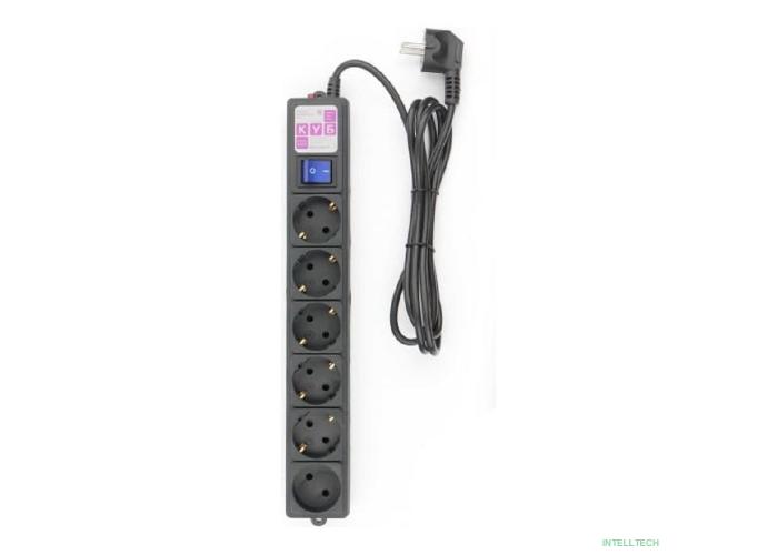 Power Cube Фильтр-удлинитель 1,9м 6 р 16А SPG6-B1,9M (21887), черный