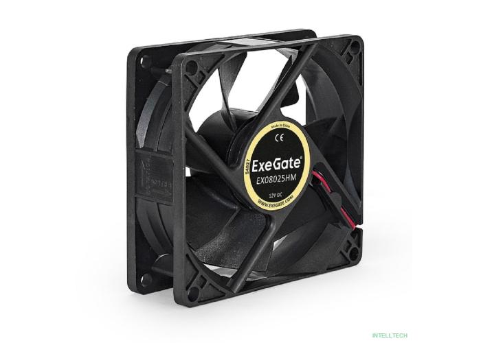 Exegate EX283380RUS Вентилятор ExeGate EX08025HM, 80x80x25 мм, Hydraulic bearing (гидродинамический), Molex, 1800RPM, 21dBA