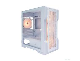 1STPLAYER Корпус TRILOBITE T3 White / mATX, TG / 4x 120mm LED fans inc. / T3-WH-4F1-W