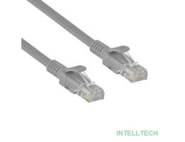 Exegate EX282008RUS Патч-корд медный UTP-RJ45-RJ45-5e-CU-0,3M-GY, UTP, cat.5e, 0.3м, серый