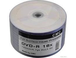 Диски CMC DVD-R 4,7 GB 16x Bulk/50 Full Ink Print (141168)