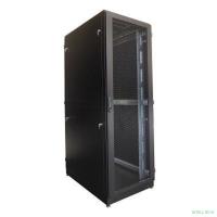 ЦМО Шкаф серверный напольный 42U (800 х 1200) двойные перфорированные распашные двери 2 шт., цвет черный (ШТК-М-42.8.12-88АА-9005)