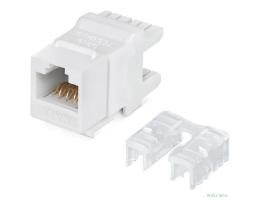 Rexant (02-0250) Модуль Keystone Jack RJ-45(8P8C), UTP неэкранированный, CAT 6, тип 180 градусов, белый PRO