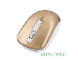 Gembird MUSW-400-G Gold USB { Мышь беспров., 3кн.+колесо-кнопка, 2.4ГГц, 1600 dpi, бесшумный клик}