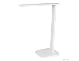 ЭРА Б0057202 Настольный светильник NLED-510-8W-W светодиодный белый аккумуляторный, выбор цвет температуры, три уровня яркости