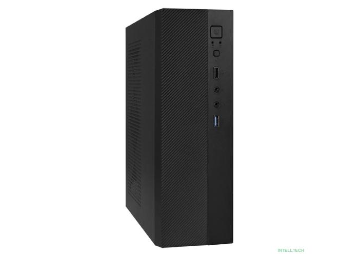 Exegate EX291270RUS Корпус Desktop ExeGate MI-301U-300 (mATX/mini-ITX, 1U-F300S 4см, 1*USB+1*USB3.0, аудио, черный)